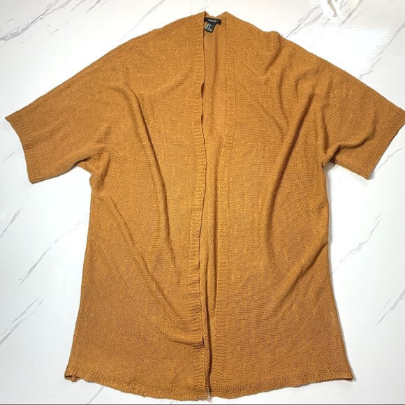 FOREVER 21 Clay Brown Mid Length Knitted Cardigan Size Small - Picture 6 of 10